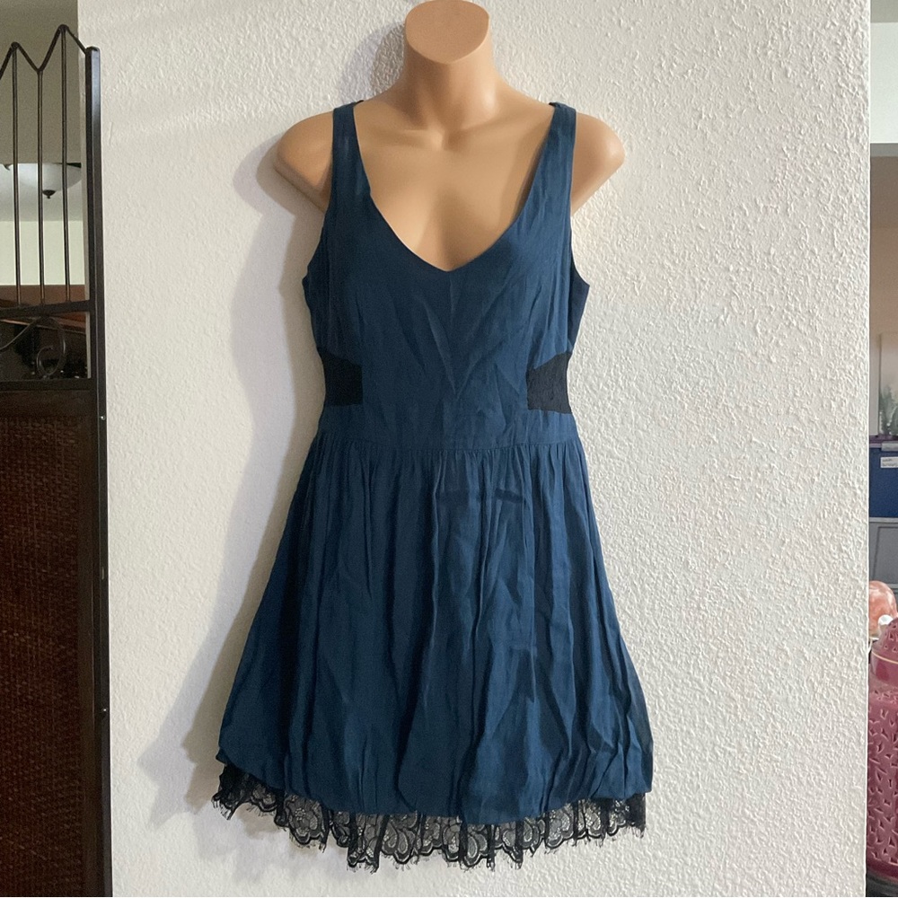 Free People Lace Trim Flare Dress - Picture 2 of 12